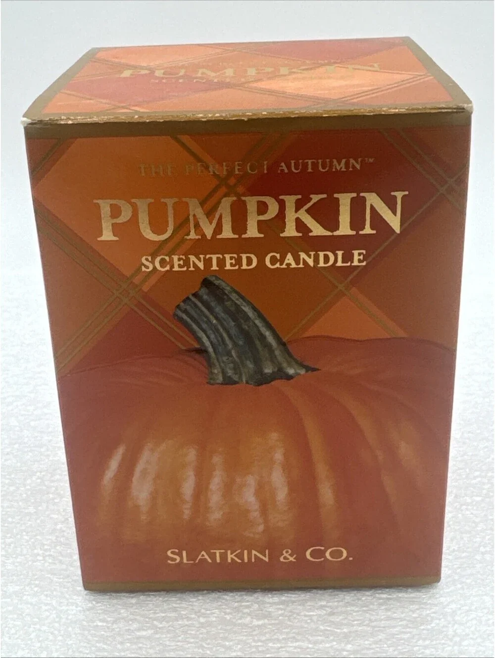 Slatkin & Co Homeworx Perfect Autumn Pumpkin 10oz Single-Wick Jar Candle New